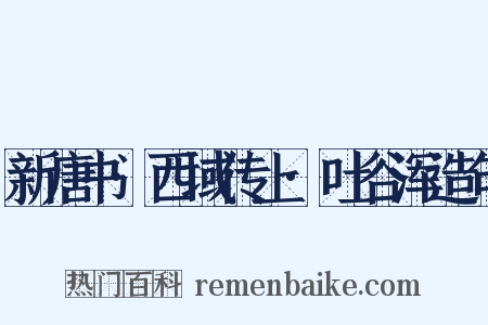 新唐书·西域传上·吐谷浑造句是什么意思的图片